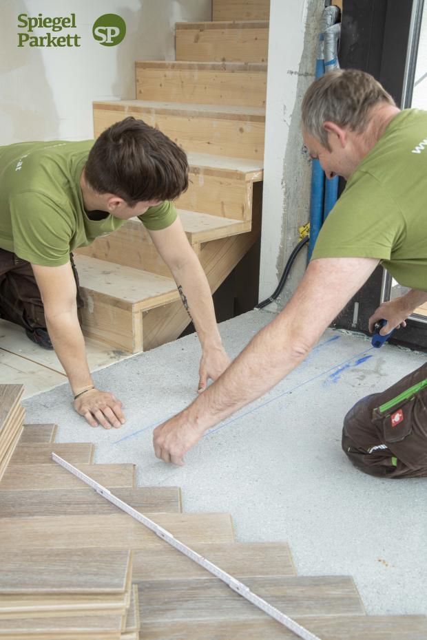 Spiegel Parkett Arbeit